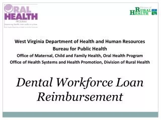 West Virginia Department of Health and Human Resources Bureau for Public Health
