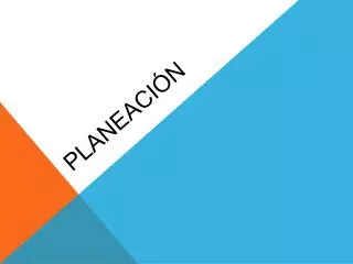 planeaci n
