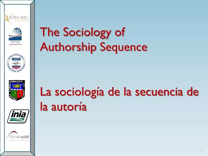 the sociology of authorship sequence la sociolog a de la secuencia de la autor a