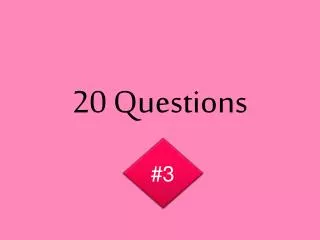 20 Questions