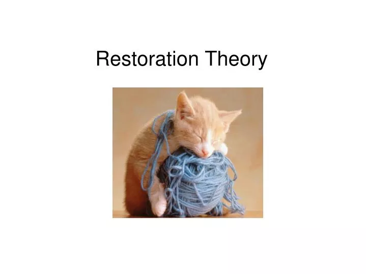 restoration theory