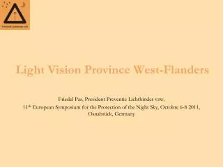 Light Vision Province West-Flanders