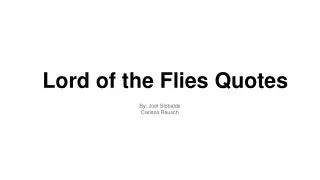 Lord of the Flies Quotes