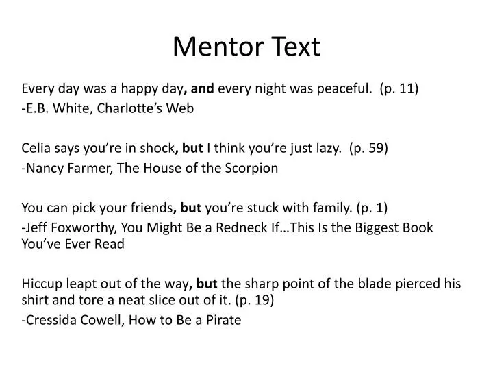 mentor text