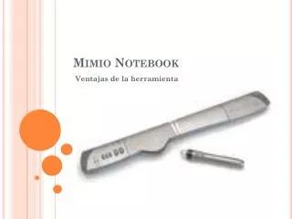 mimio notebook