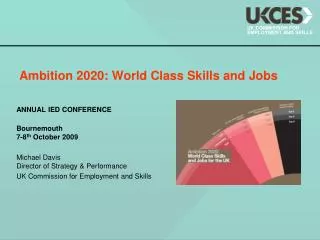 Ambition 2020: World Class Skills and Jobs