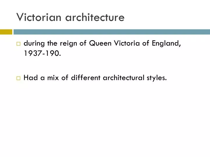 victorian architecture