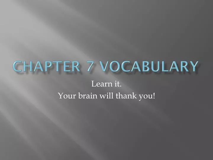 chapter 7 vocabulary