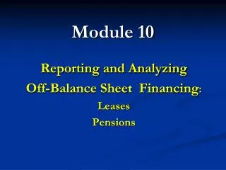 Module 10