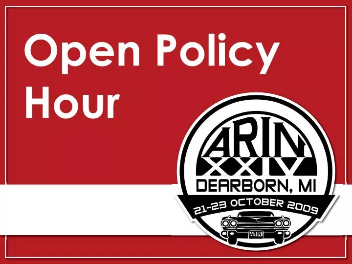 open policy hour
