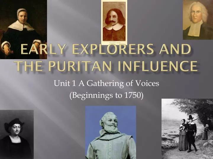 early explorers and the puritan influence
