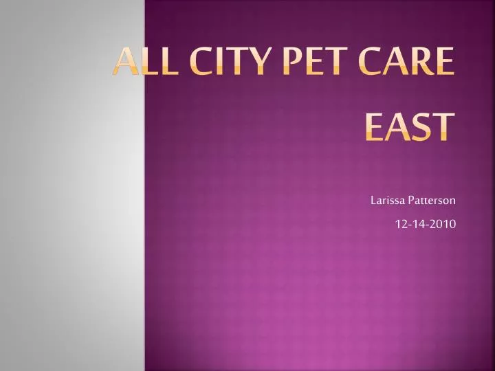 all city pet care east