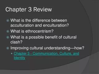 chapter 3 review