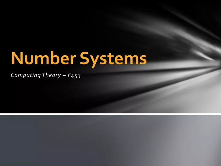 number systems