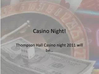 Casino Night!