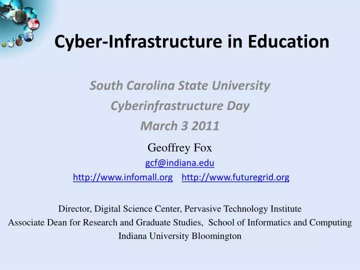 cyber infrastructure in education