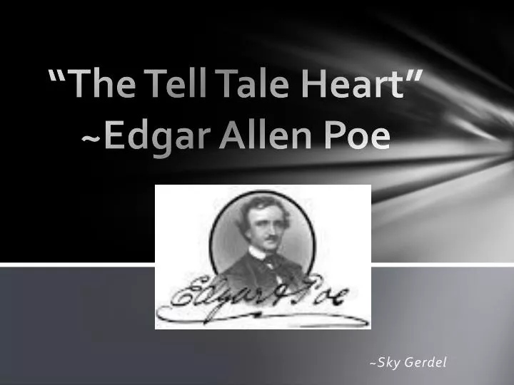 the tell tale heart edgar allen poe
