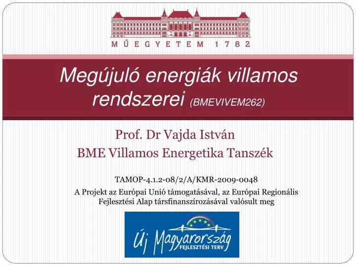 meg jul energi k villamos rendszerei bmevivem 262