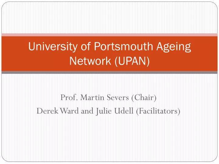 university of portsmouth ageing network upan