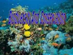 Biodiversity And Conservation - slide 1