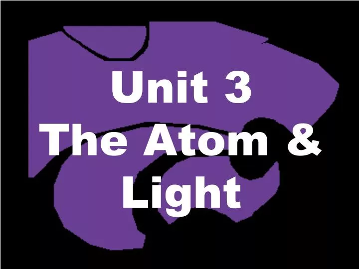 unit 3 the atom light