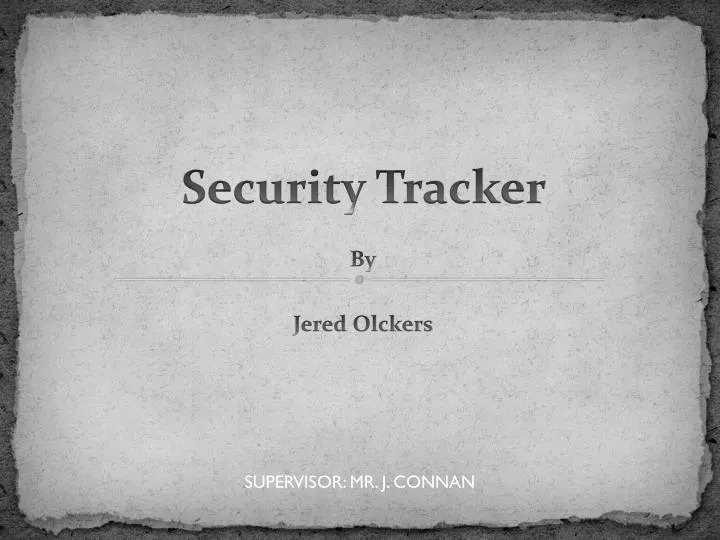 security tracker