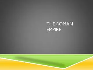 the roman empire