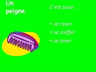 un peigne