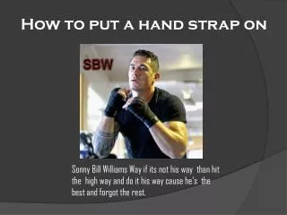 How to put a hand strap on