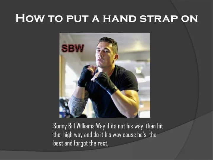 how to put a hand strap on