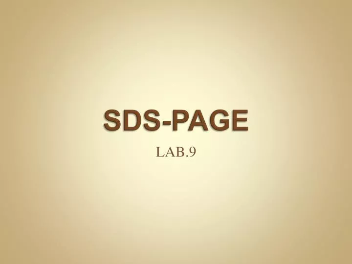 sds page