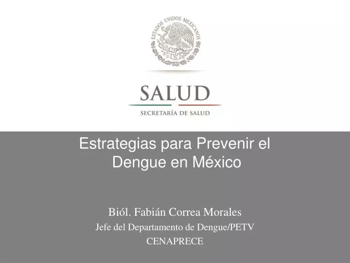 estrategias para prevenir el dengue en m xico