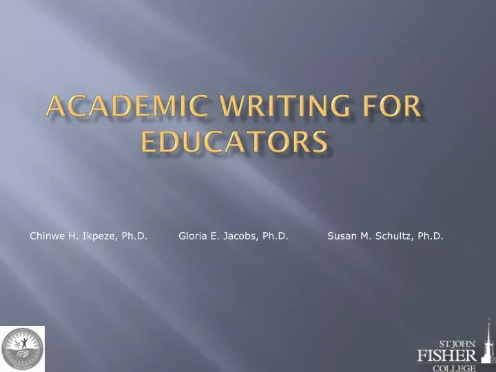 academic writing for educators