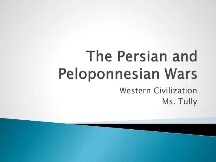 the persian and peloponnesian wars