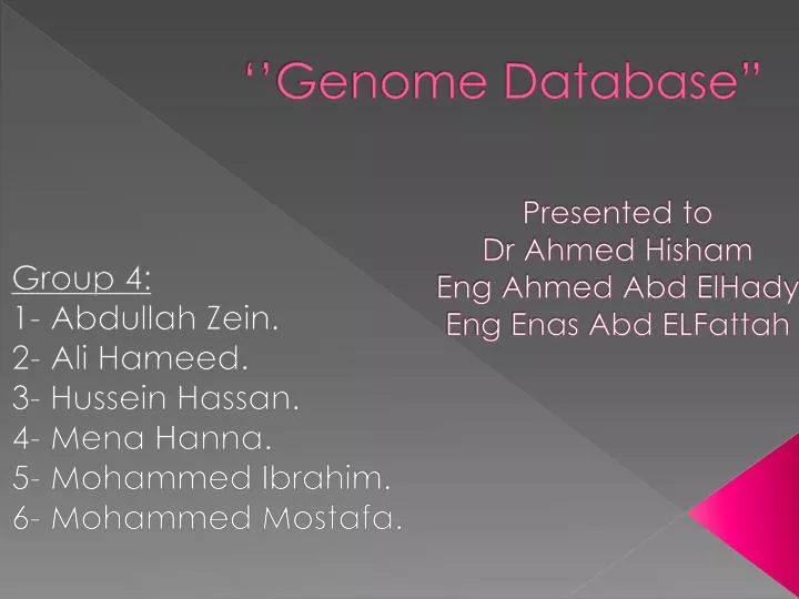 genome database