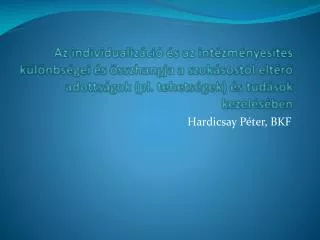 hardicsay p ter bkf