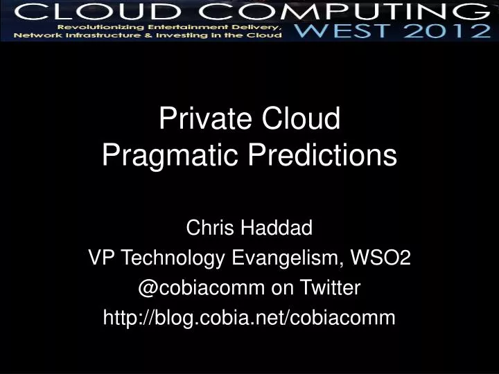 private cloud pragmatic predictions