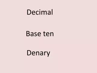 Decimal