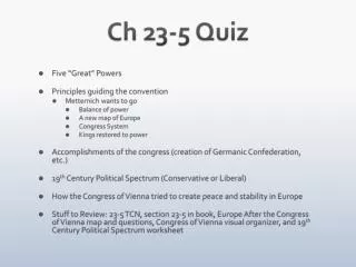 Ch 23-5 Quiz