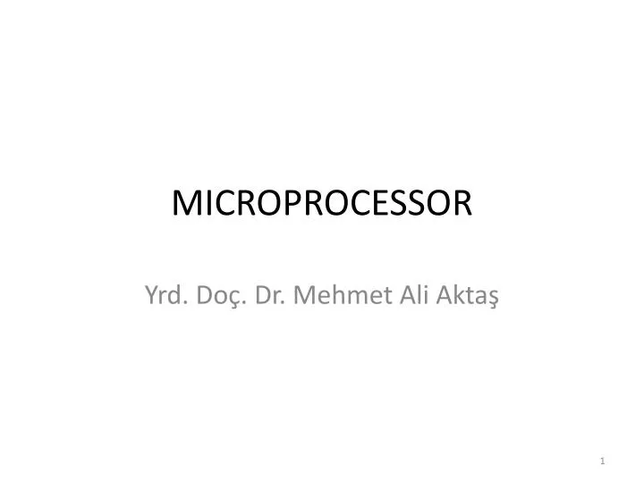 microprocessor