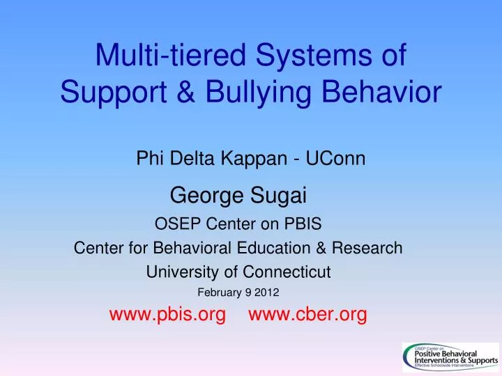 multi tiered systems of support bullying behavior phi delta k appan uconn