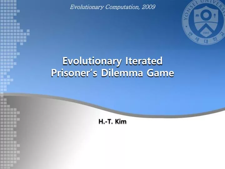 evolutionary iterated prisoner s dilemma game