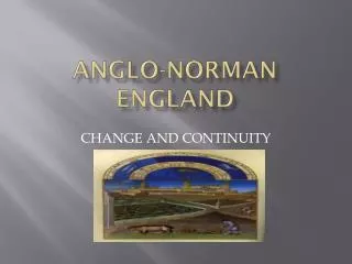 ANGLO-NORMAN ENGLAND