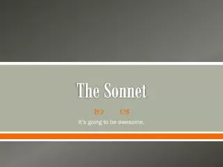 The Sonnet