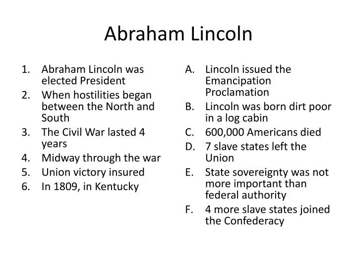 abraham lincoln