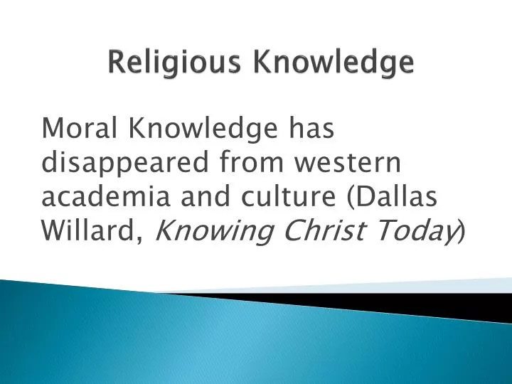 religious knowledge