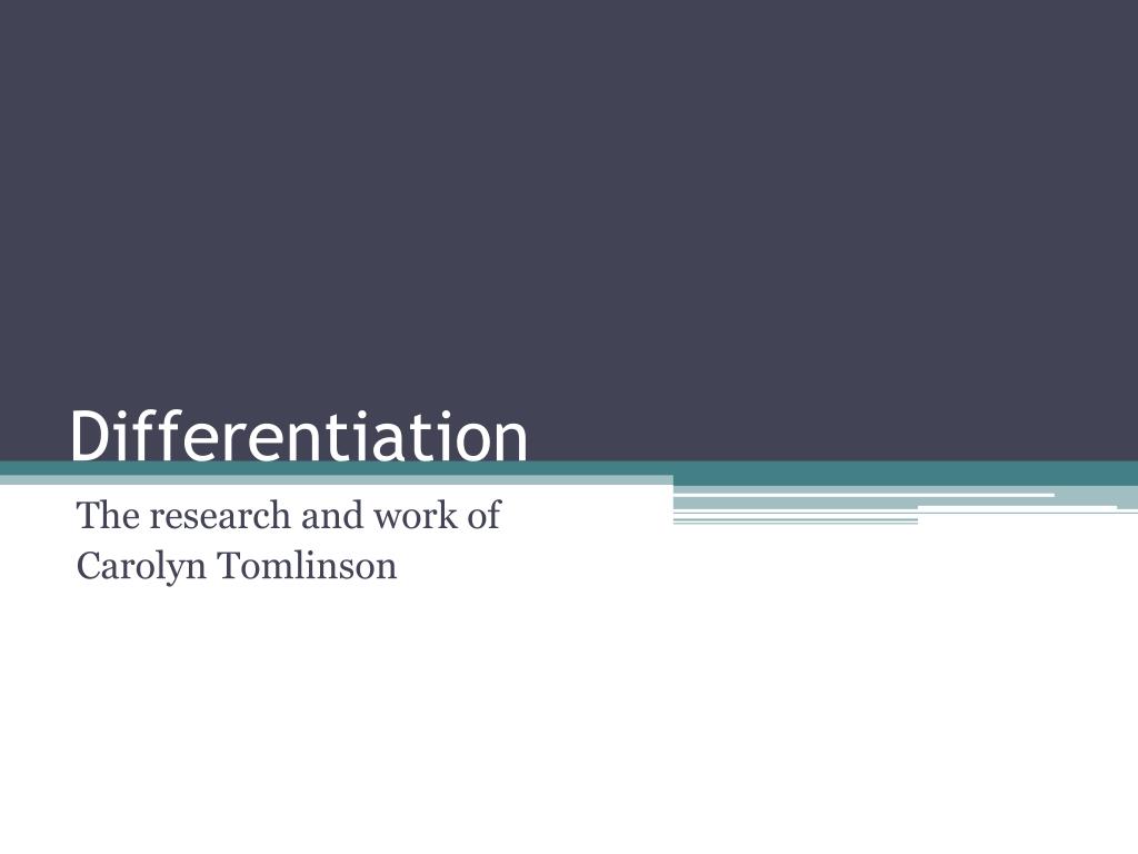 PPT - Differentiation PowerPoint Presentation, free download - ID:2233297
