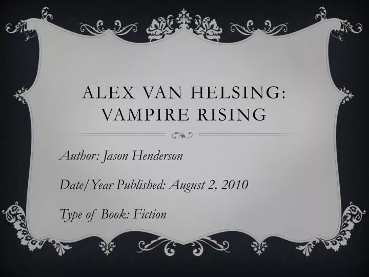 alex van helsing vampire rising