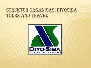 STRUKTUR ORGANISASI DIYOSIBA TOURS AND TRAVEL