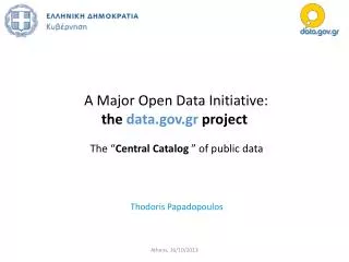 A Major Open Data Initiative: the data.gov.gr project